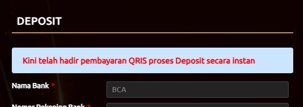 Cara Deposit QRIS di Bursa777